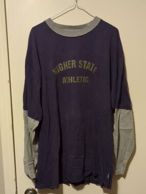 Vintage Higher State Athletics Layered Long Sleeve